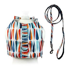 Chic Raindrop Harness Vest with Matching Leash - XL