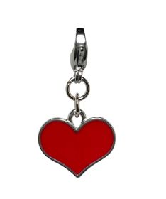 Red Heart Enamel Charm