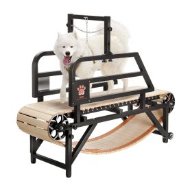 Dog Treadmill for Medium Dogs up to 220 lbs Indoor Pet Running Machine (Suitable Dog Breed: Medium Dog M, Electric or Not: Non-Electric)
